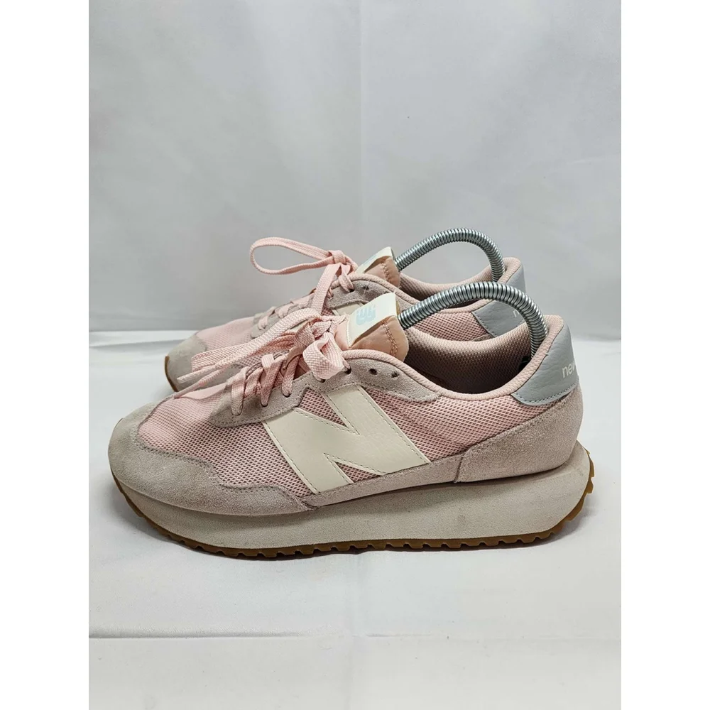 New Balance 237 Pink Suede Mesh Lifestyle Sneakers Women's Size 9 Used